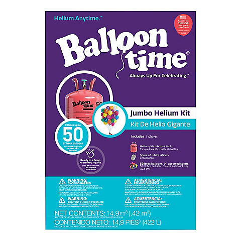 Balloon Time Jumbo Helium Kit - Festive Rouge