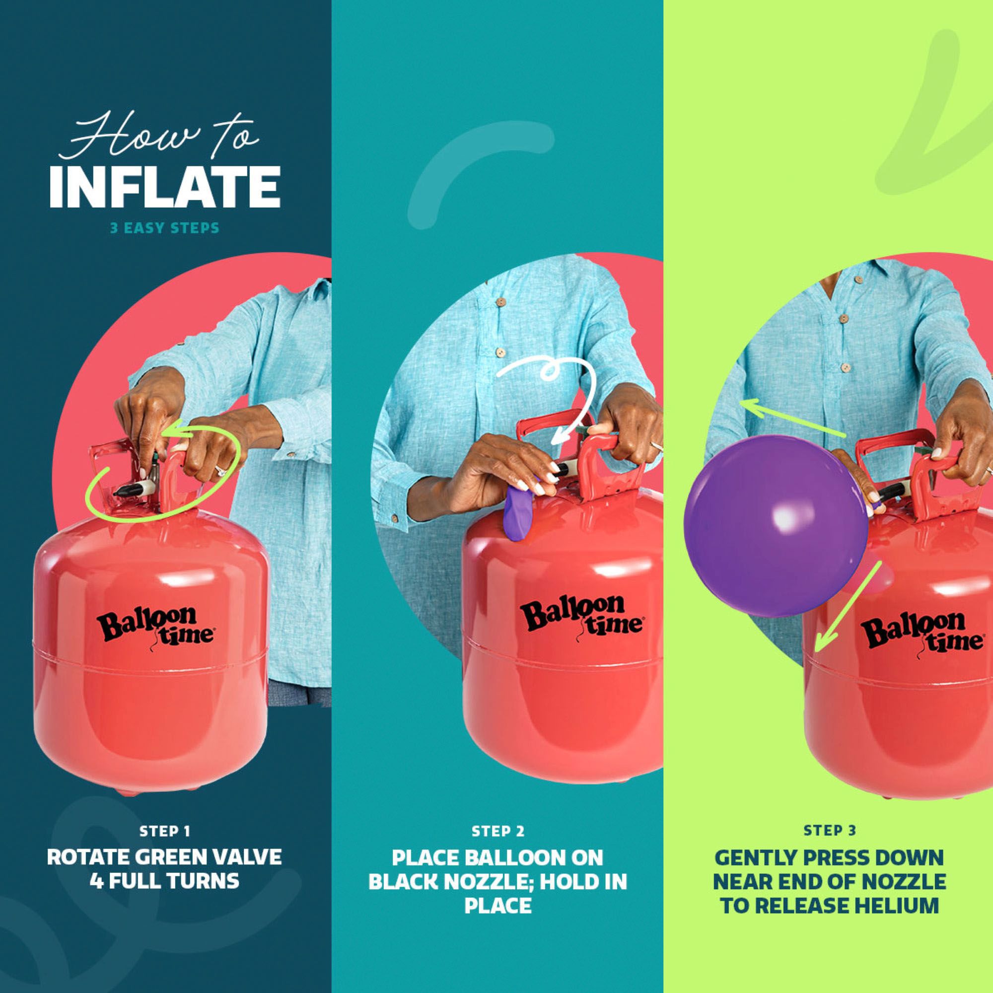 Balloon Time Jumbo Helium Kit - Festive Rouge