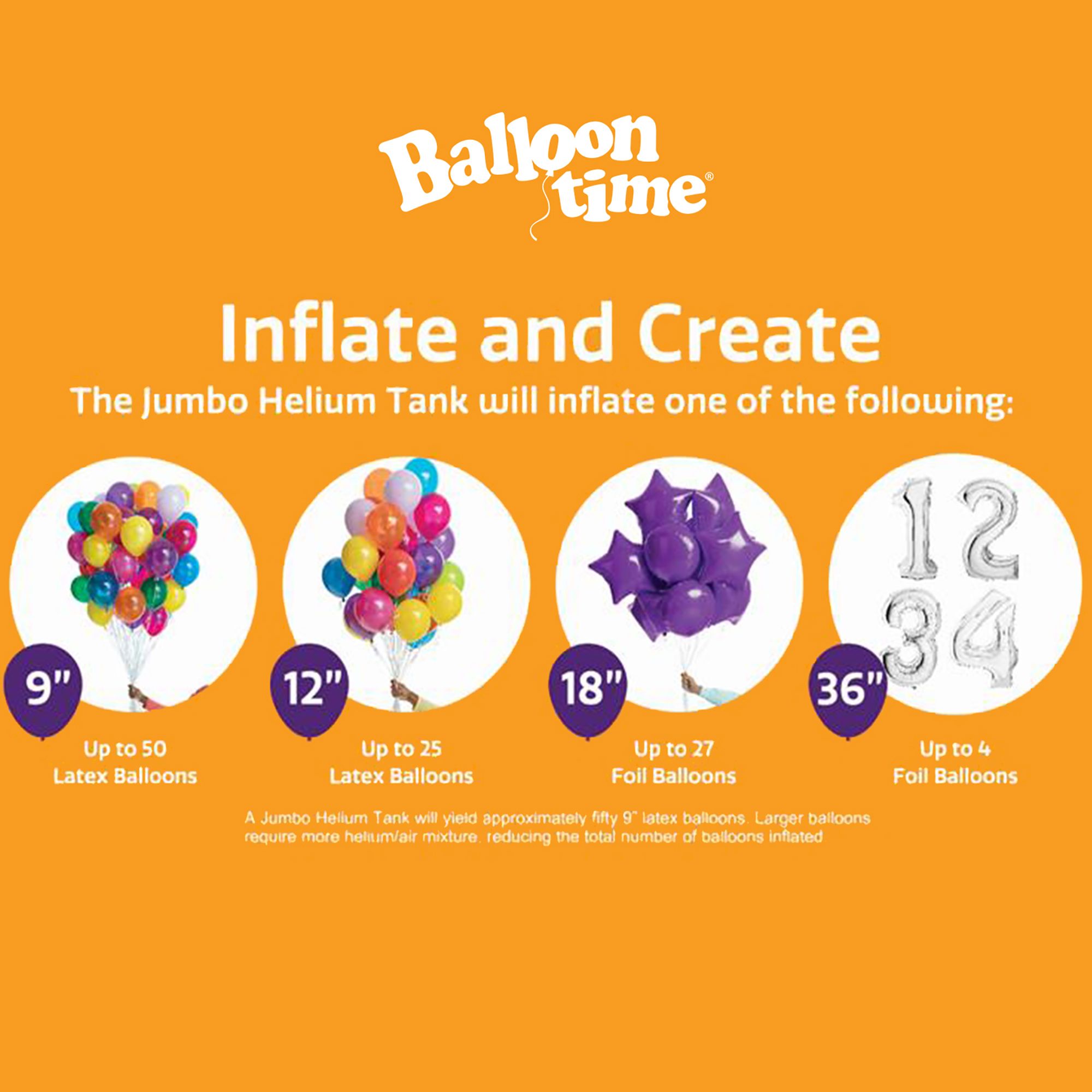  Balloon Time Helium Tank with 30 Balloons : Toys & Games