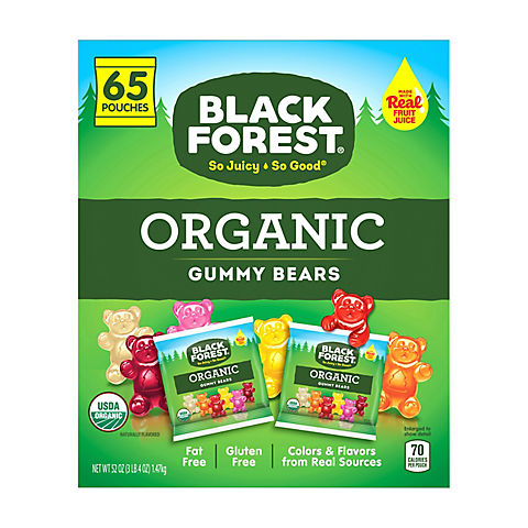 Black Forest Organic Gummy Bears, 65 pk.