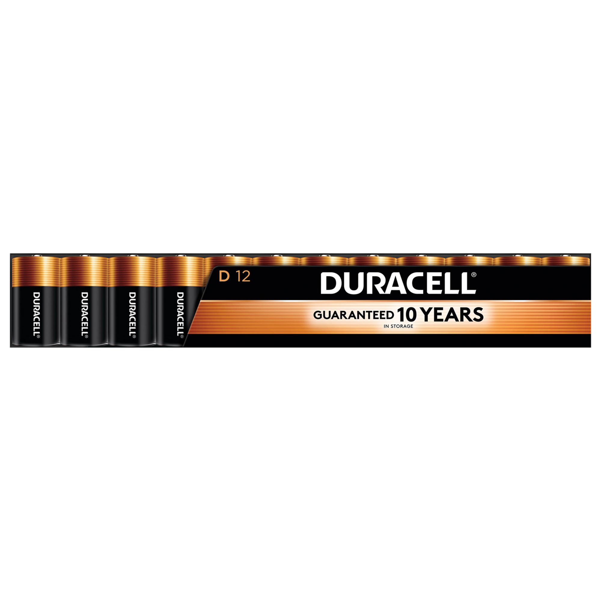 Duracell Coppertop Alkaline D Battery (Multi-Pack 3) (4-Count Pack)  004133305126 - The Home Depot