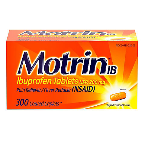 Motrin IB Ibuprofen, Aches and Pain Relief 300 ct.