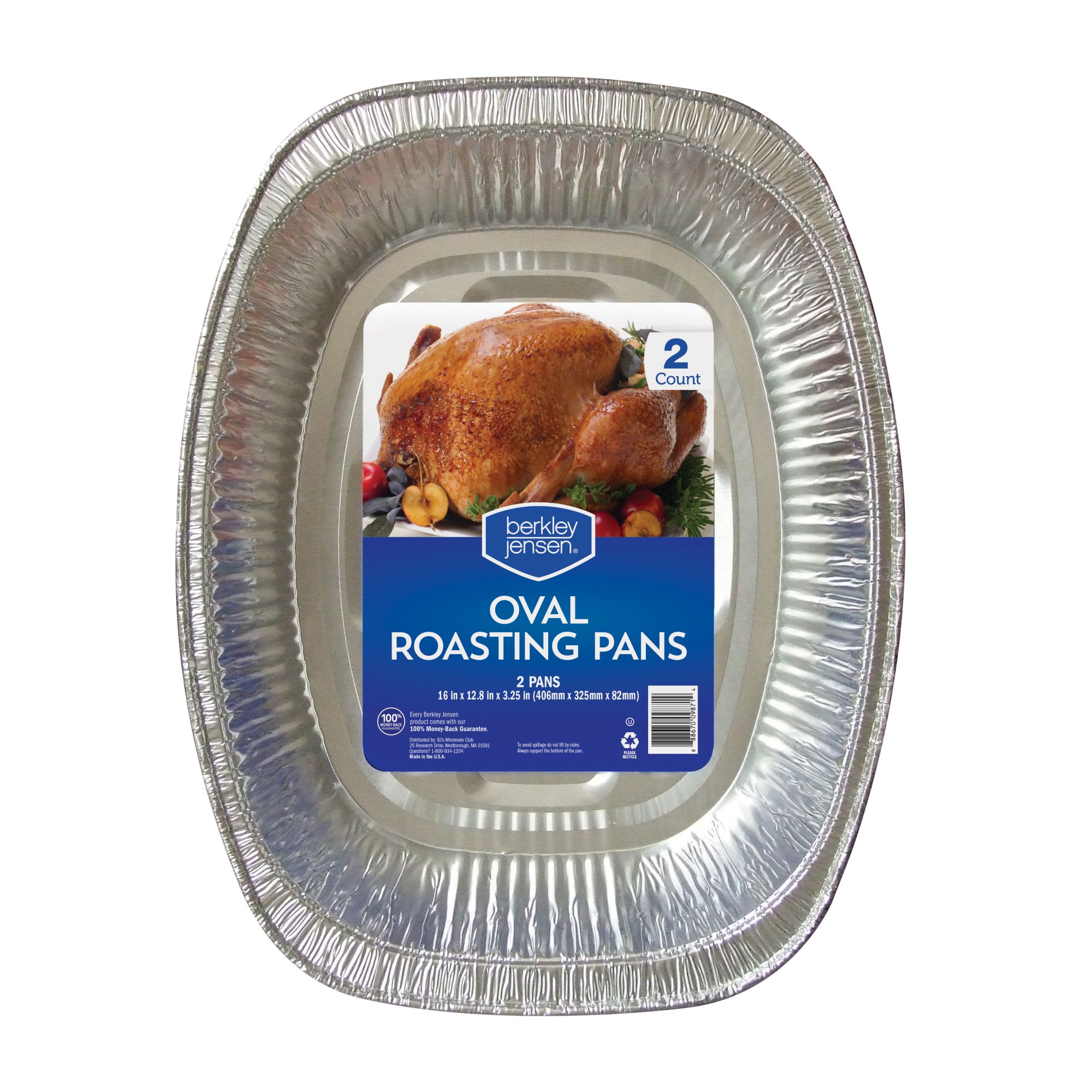 Berkley Jensen Oval Roasting Pans with Oven Bags