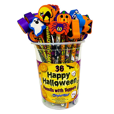 DesignWayProducts Halloween Topper Pencils, 36 ct.