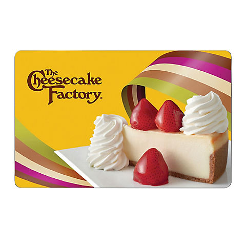 $25 The Cheesecake Factory Gift Card