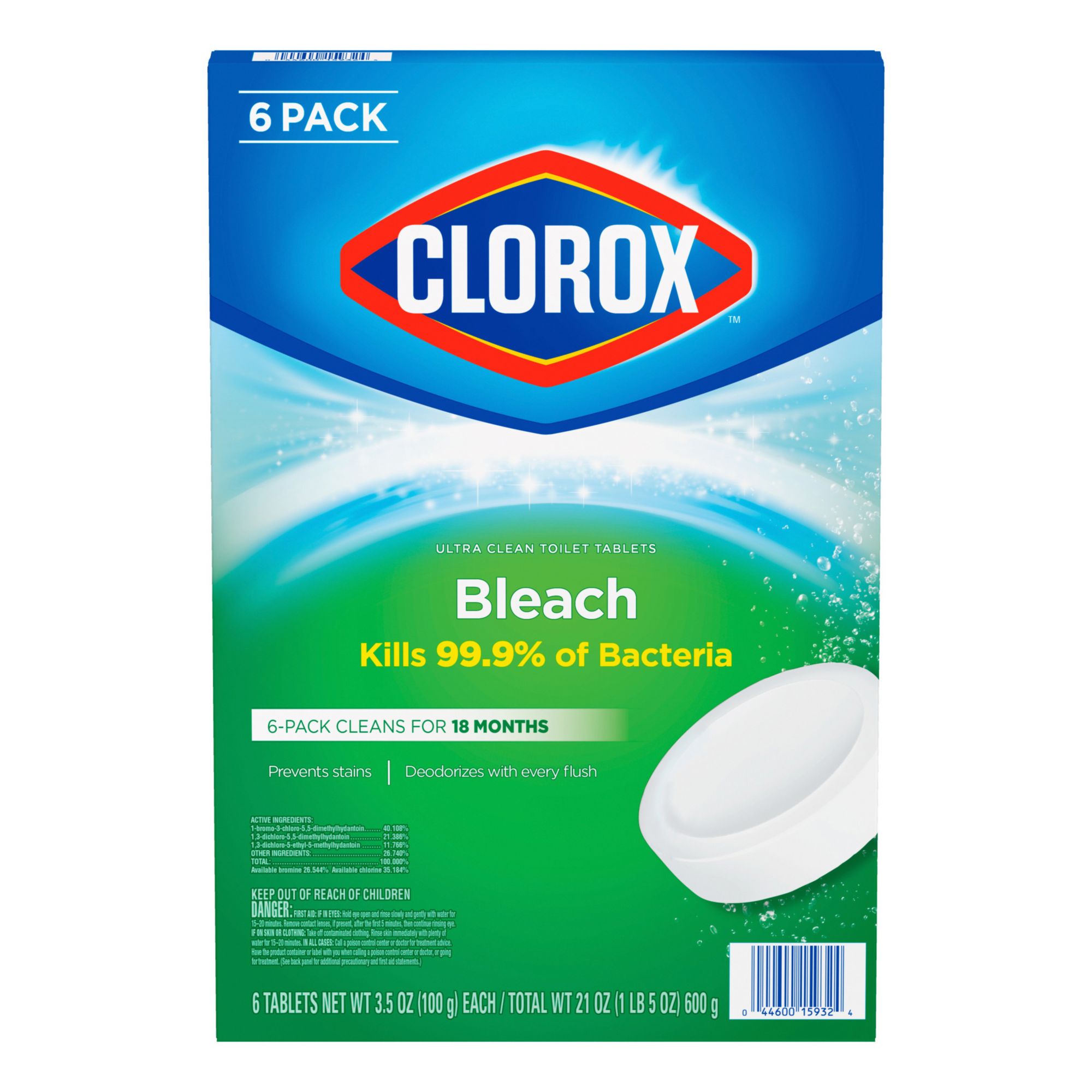 Clorox Automatic Toilet Bowl Cleaner Tablets With Bleach 6 Ct 3 5 Oz Bjs Wholesale Club