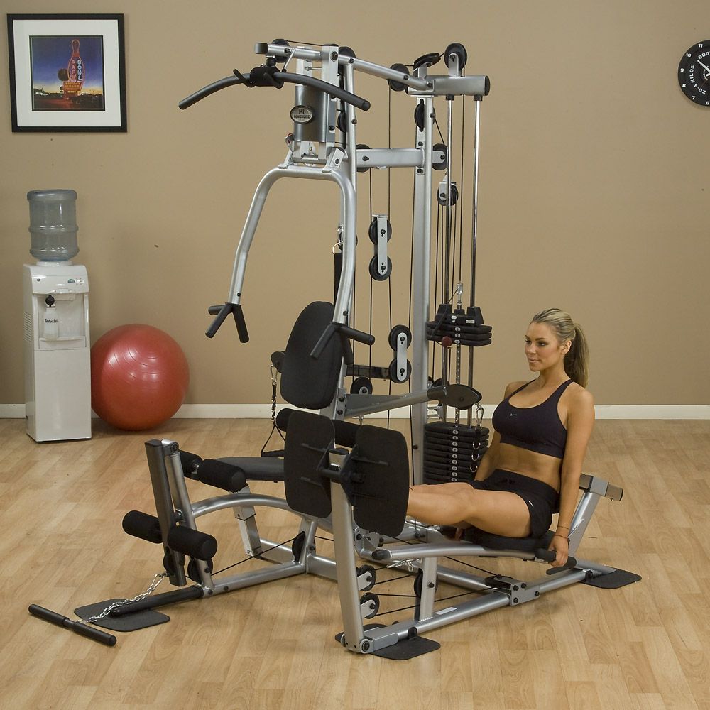 Powerline Home Gym with Functional Training Arms and Leg Press Attachment