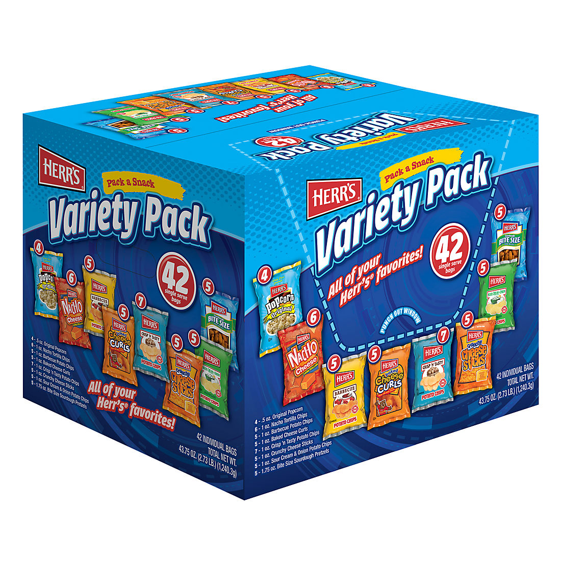 HERR'S Pack & Snack Variety-Pack - BJs Wholesale Club