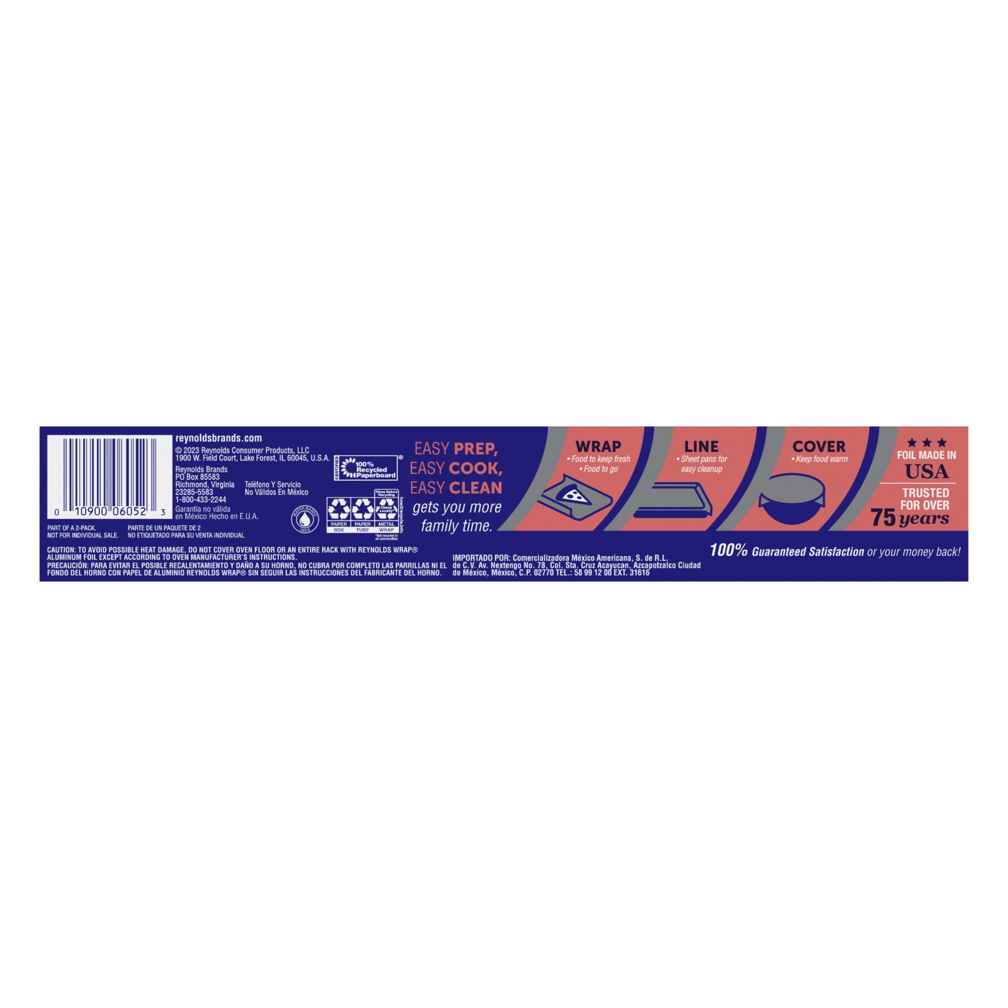 Reynolds Wrap Aluminum Foil, Everyday, 30 Square Feet