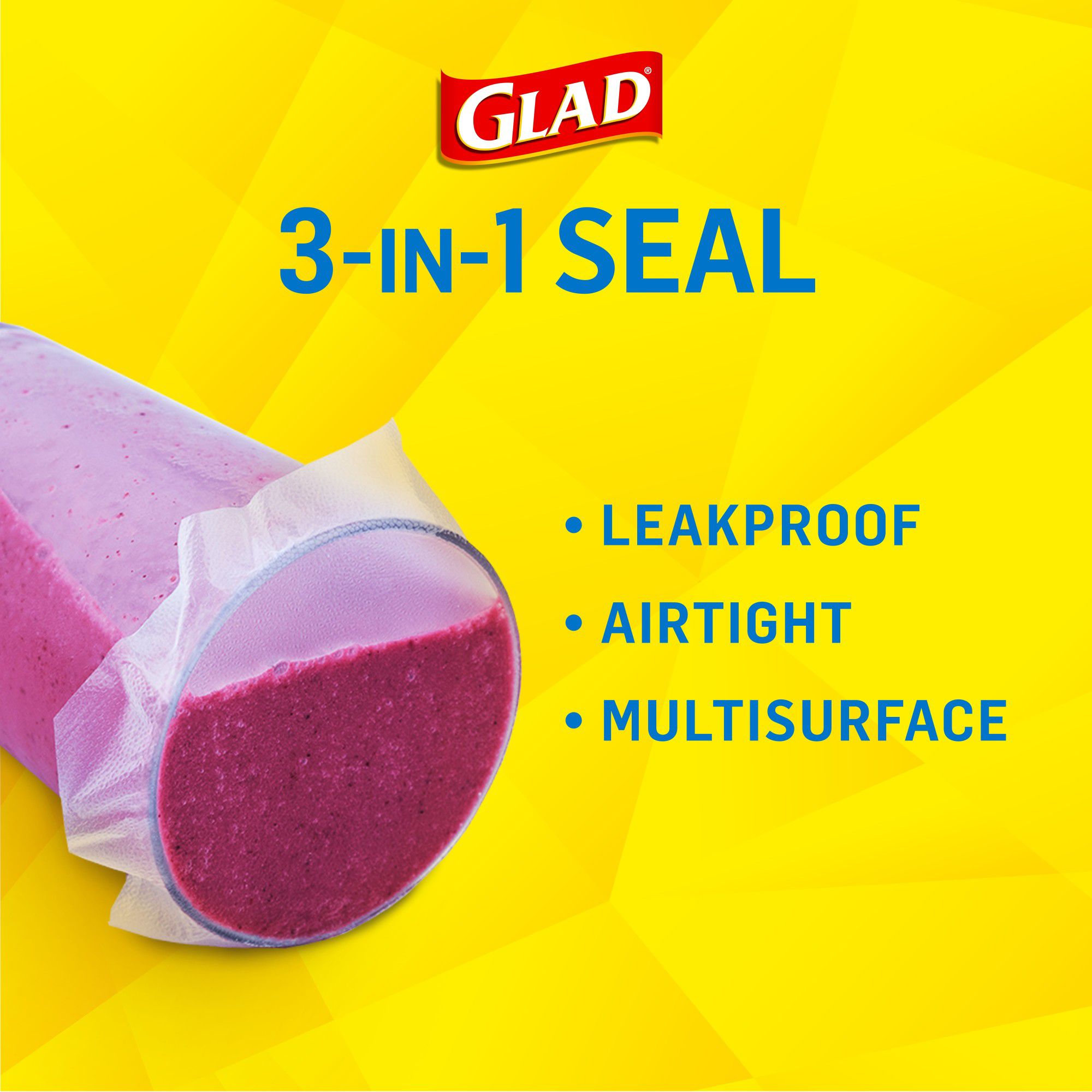 Glad Cling Plastic Wrap, 400 ft. Roll, Clear
