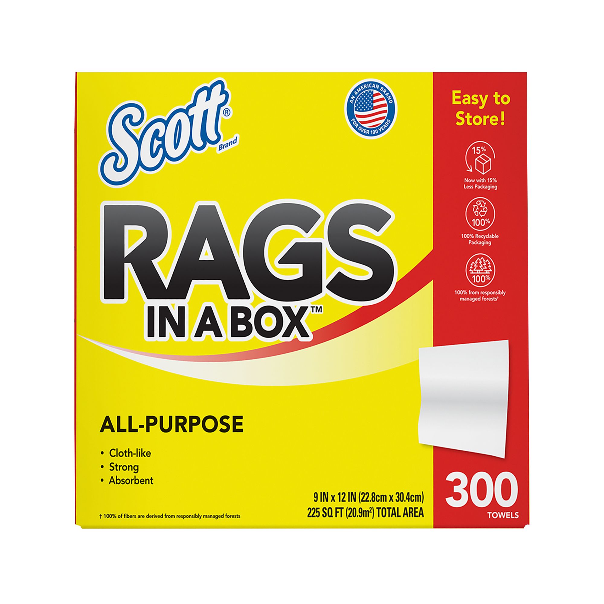 Scott Rags in a Box 300-Sheet Paper Towel Roll | BJ's Wholesale Club