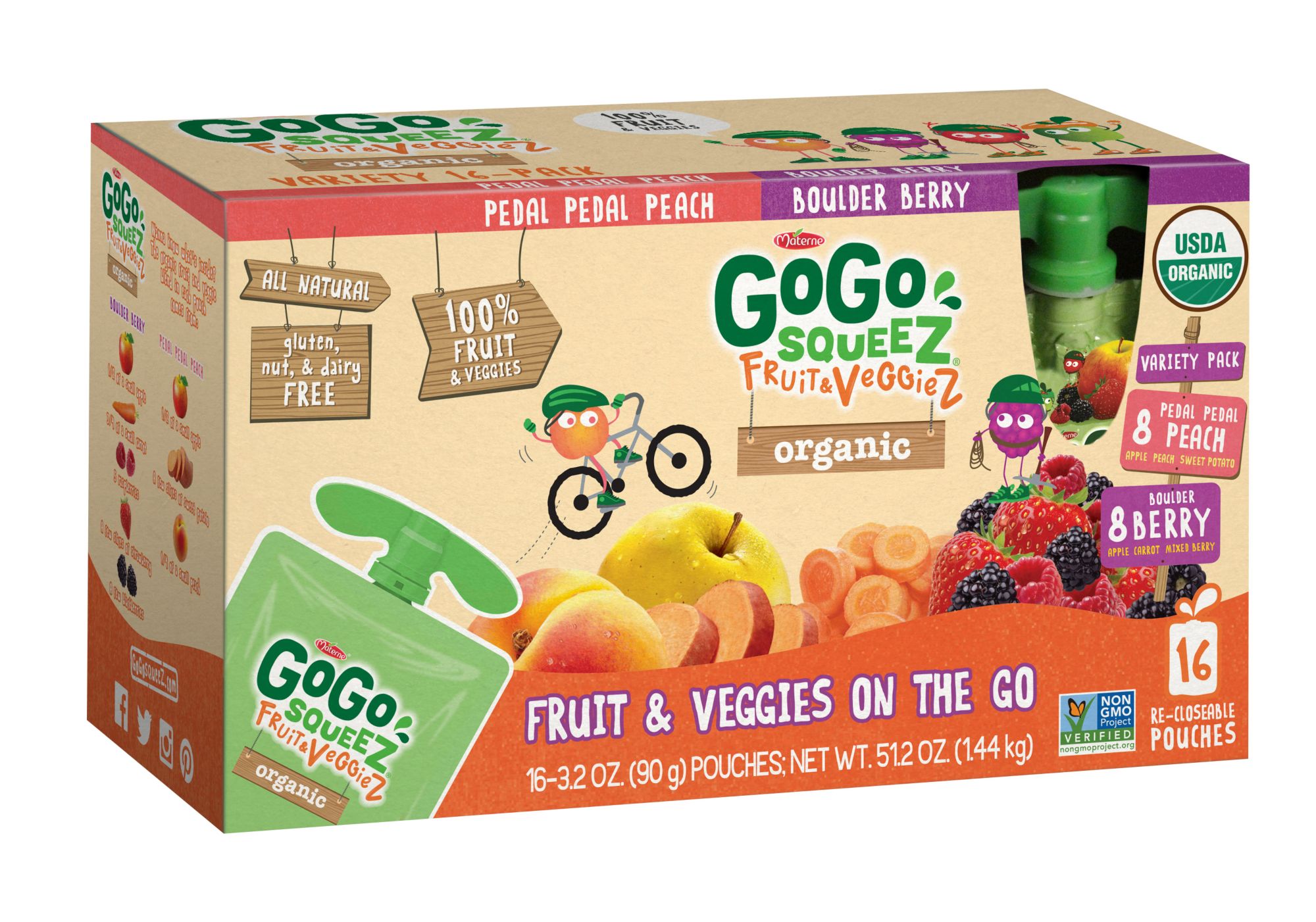 organic fruit pouches