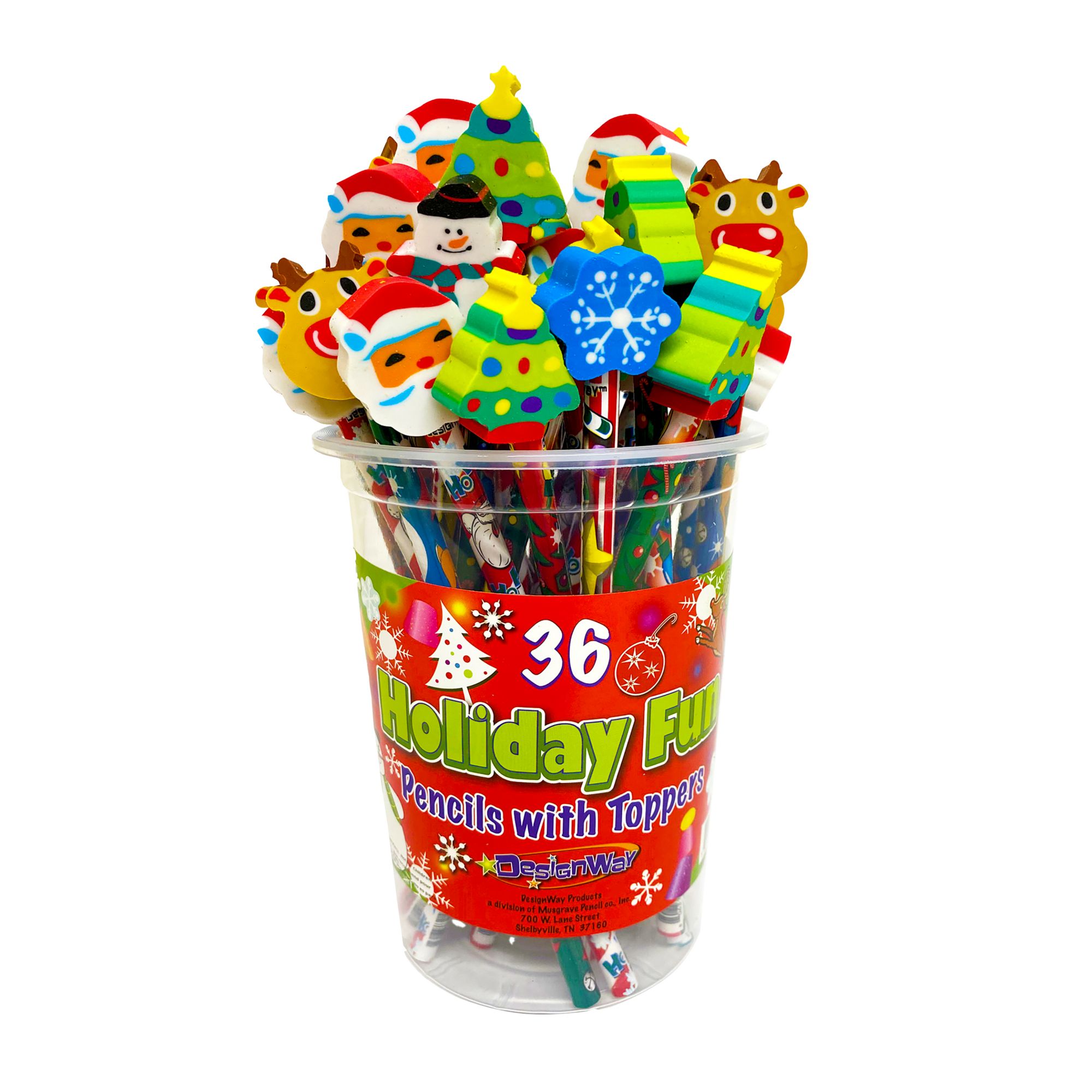 DesignWay Holiday Topper Pencils, 36 pc. | BJ's Wholesale Club