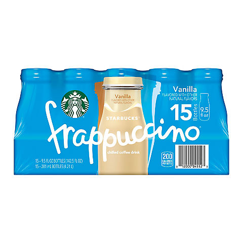 Starbucks Vanilla Frappuccino, 15 ct./9.5 oz.