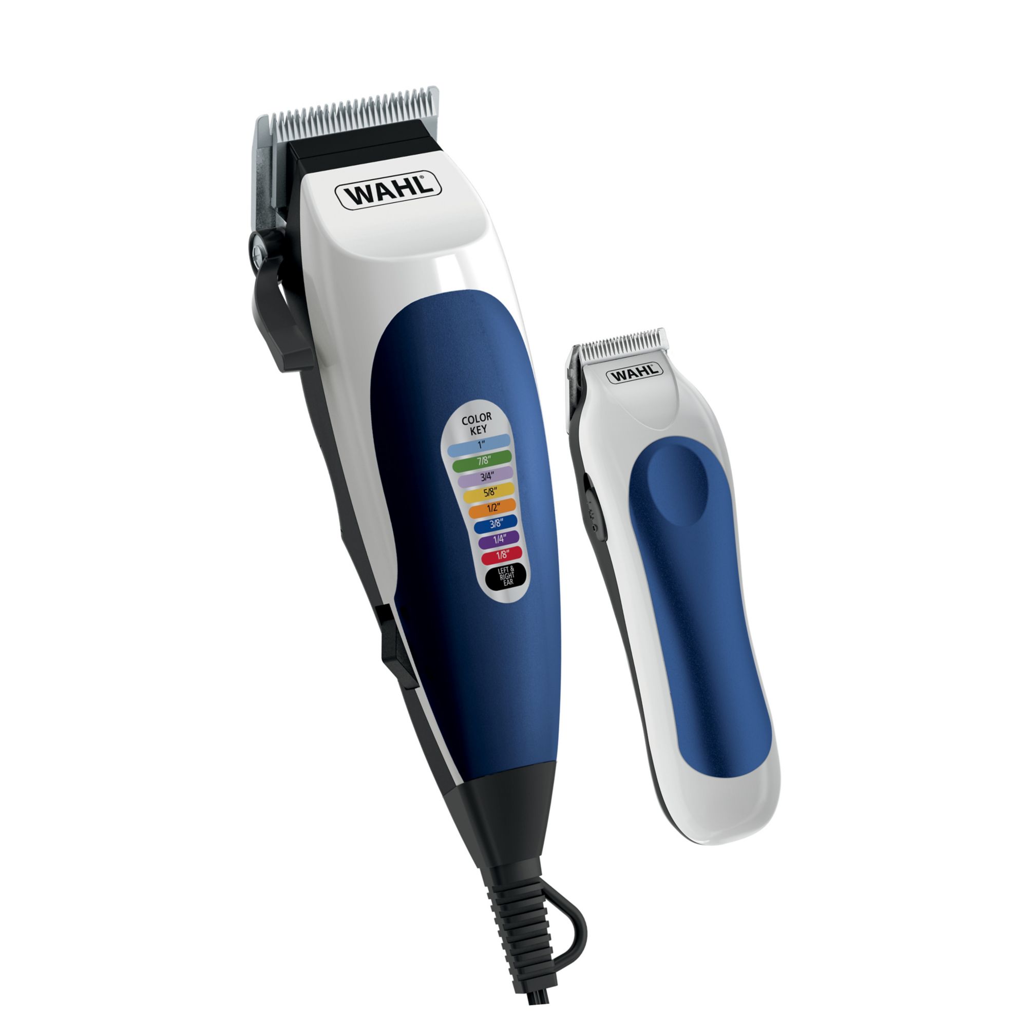 Wahl Home Barber Haircutting Kit with Clippers, Ear/Nose/Brow Trimmer &  Scissors, 30-pc