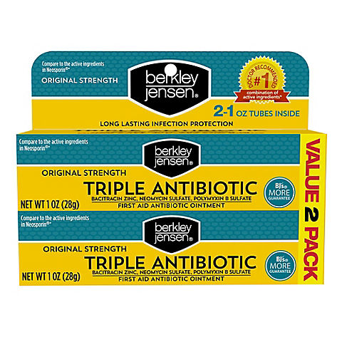 Berkley Jensen Triple Antibiotic Ointment, 2 pk./1 oz.