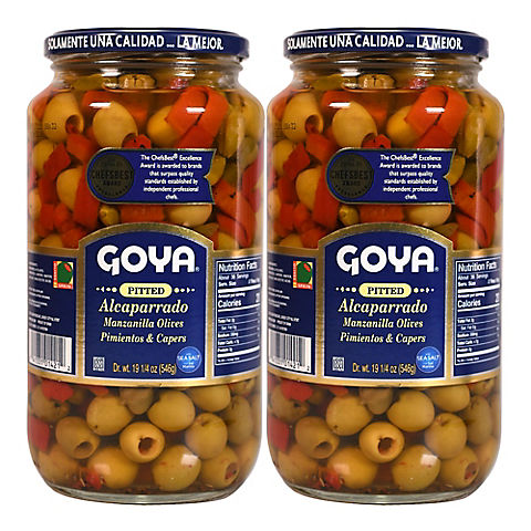Goya Alcaparrado Pitted Olives, Pimientos and Capers, 20 oz.
