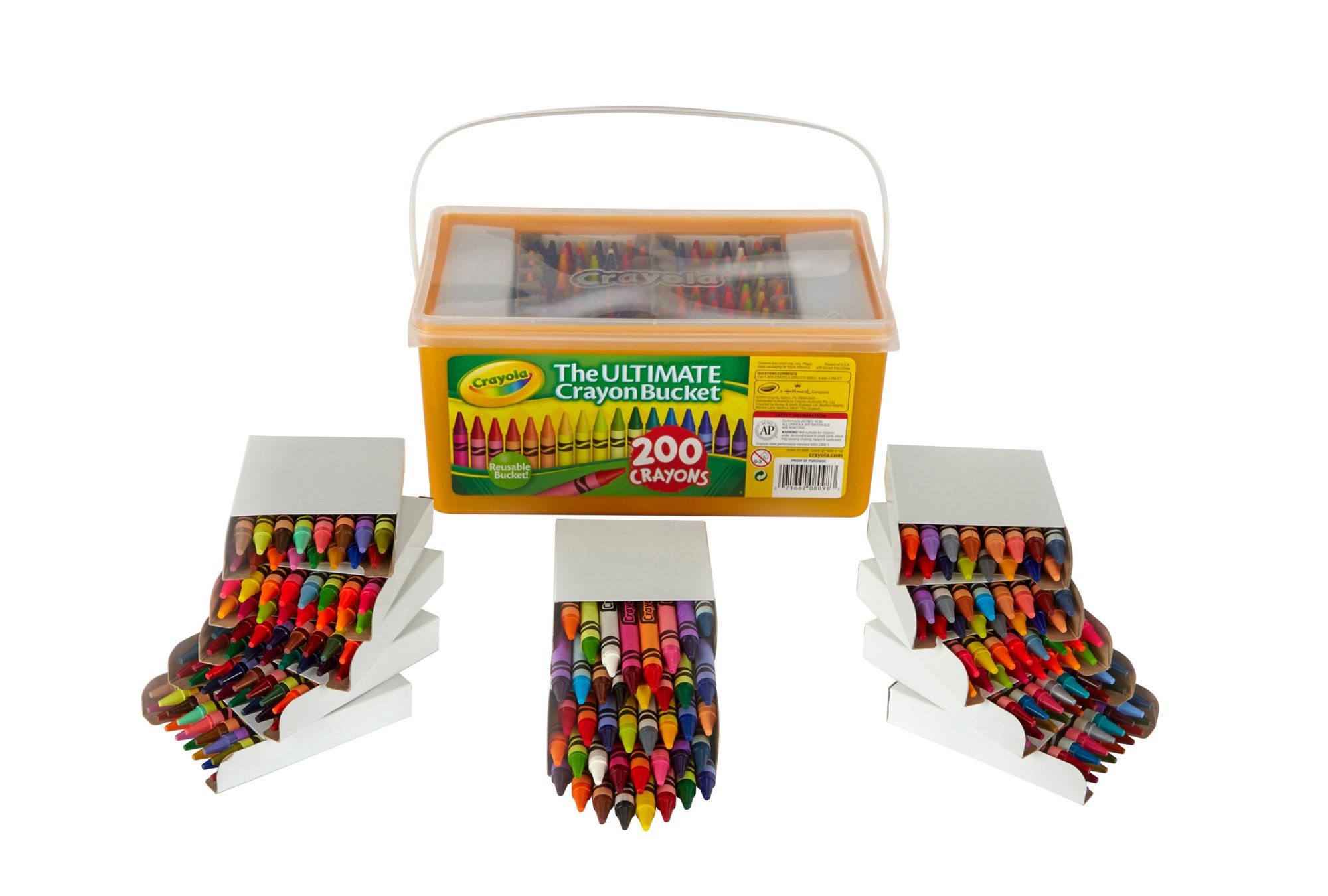 Crayola Ultimate Crayon Bucket, 200 ct