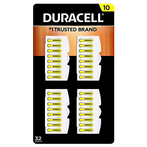 Duracell Hearing Aid 10 Battery, 32 ct.