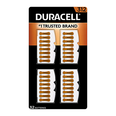 Duracell Hearing Aid 312 Battery, 32 ct.