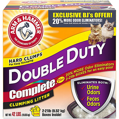 Arm & Hammer Complete Double-Duty Clumping Litter, 42 lbs.