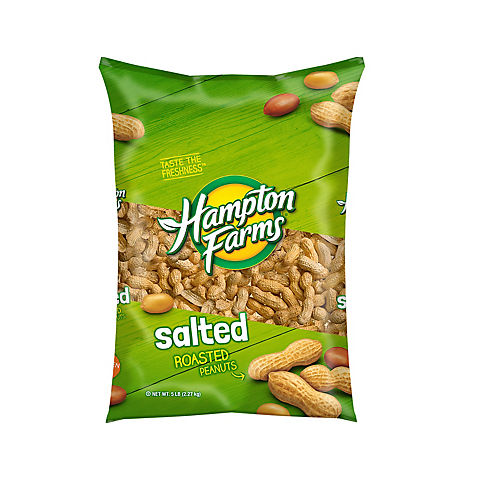 Hampton Farms Salted Roasted In-Shell Peanuts, 5 lbs.