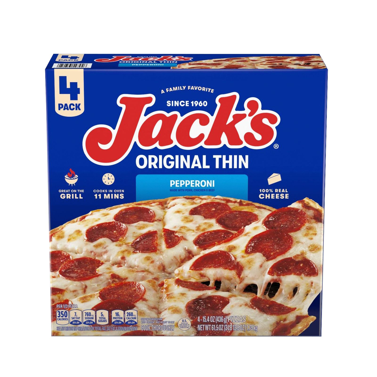 Jack's Original Thin Crust Pepperoni Pizza