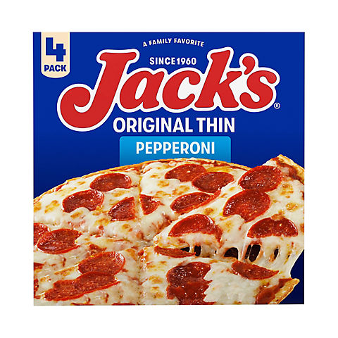 Jack's Original Thin Crust Pepperoni Pizza, 4 pk.