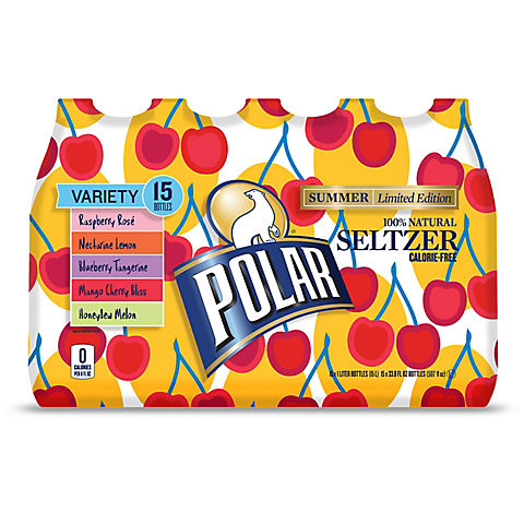 Polar Seltzer Summer Variety, 15 pk./1L