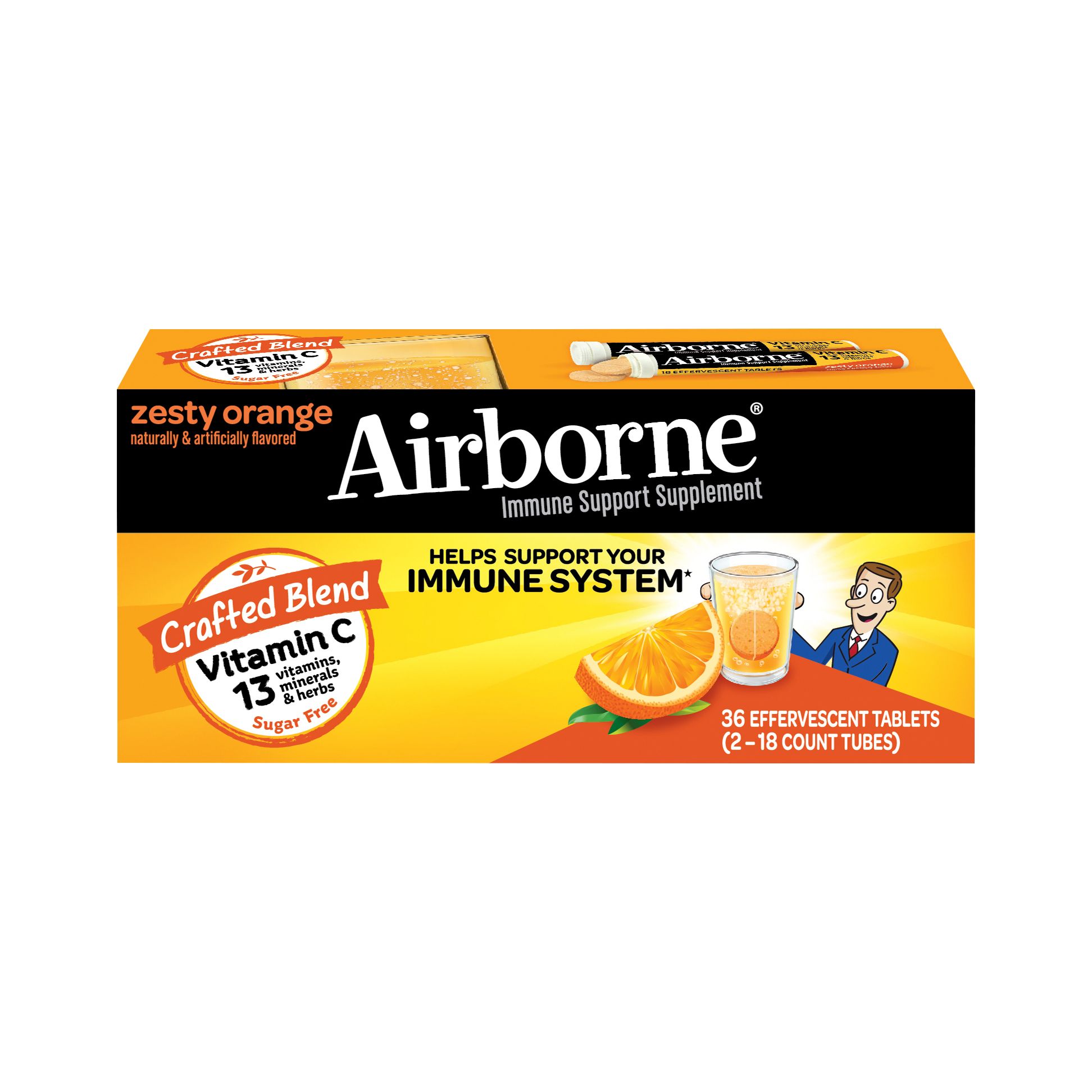 Airborne Immune Support Supplement Effervescent Tablets Bjs Wholesale Club