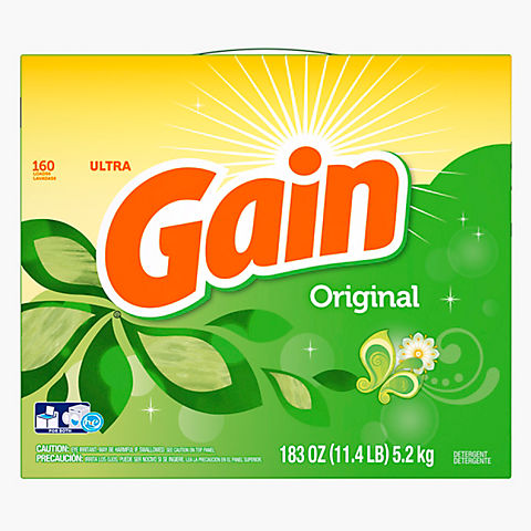 Gain Original HE Powder Laundry Detergent, 183 oz.