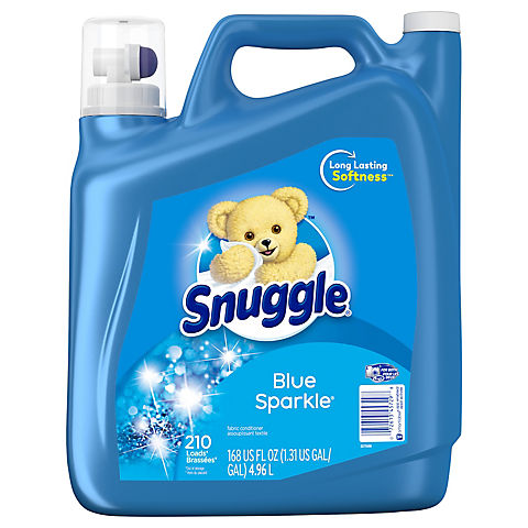 Snuggle Ultra Blue Sparkle Liquid Fabric Softer With Fresh Release, 168 fl. oz., 210 Loads