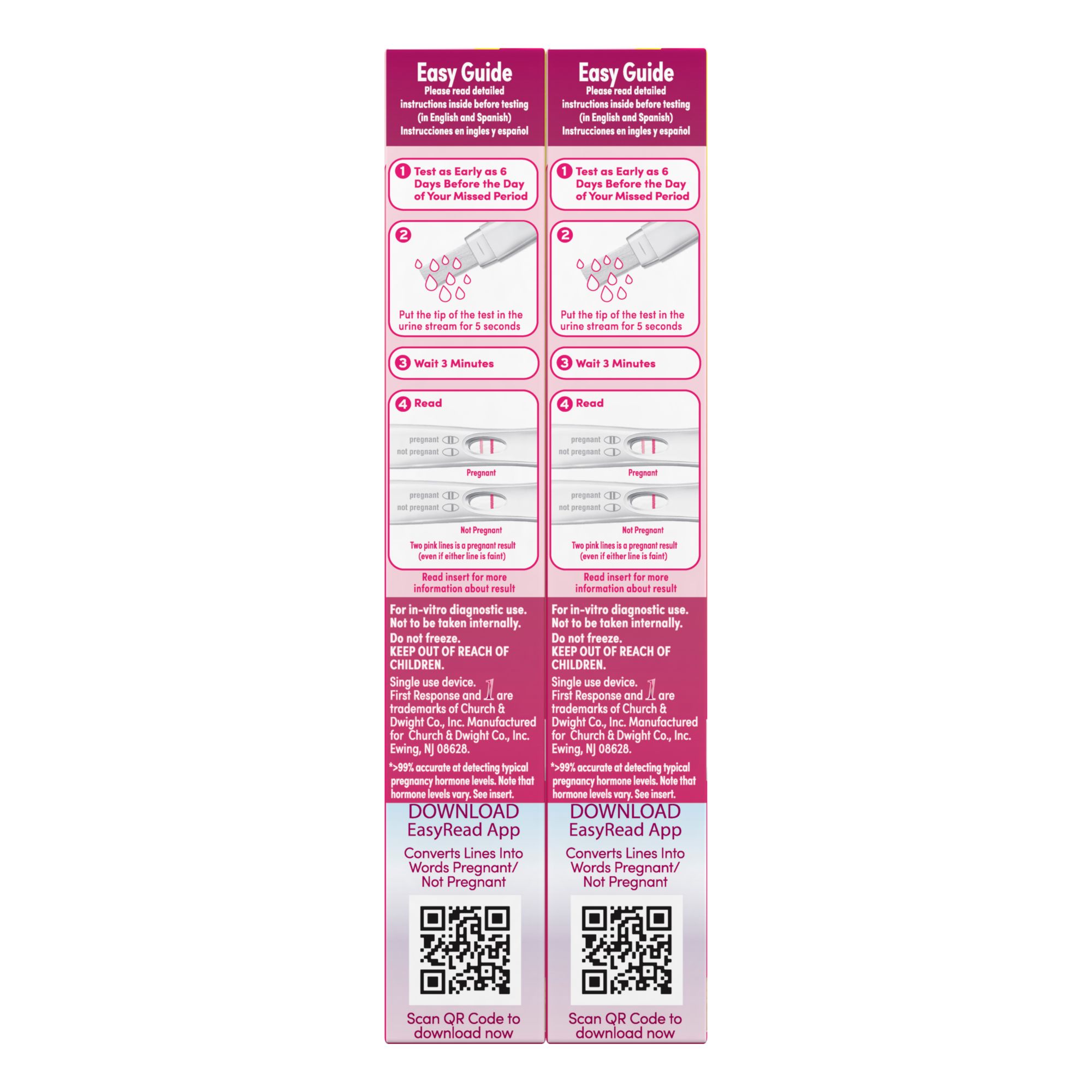 First Response Early Result Pregnancy Test - Twin (2) Pack