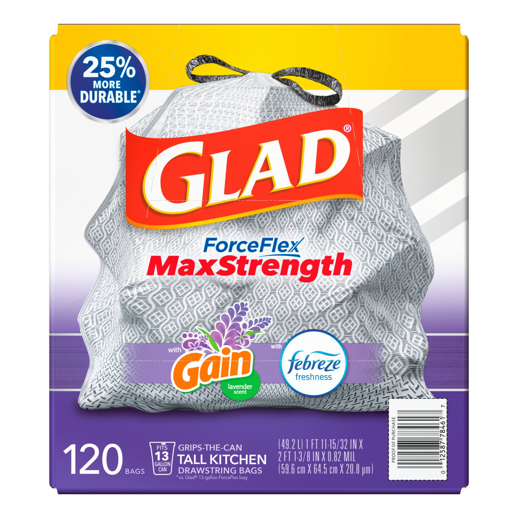 Glad - Lavender Scented Tall Kitchen Drawstring Trash Bags - Shop