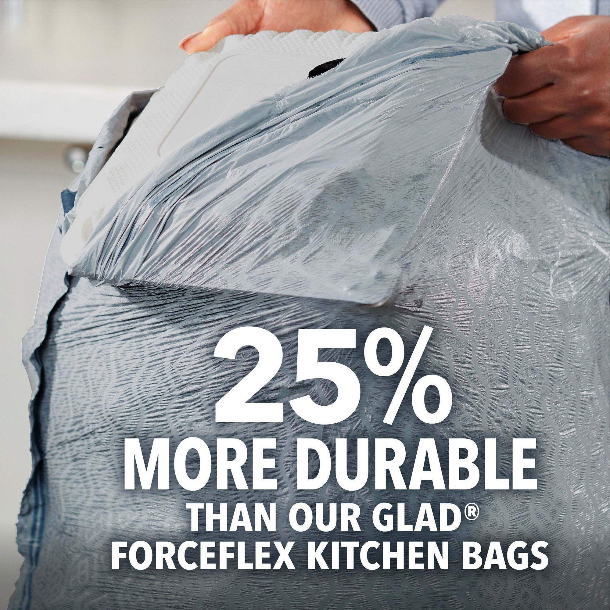 Glad ForceFlex Tall Kitchen 13 Gallon Drawstring Trash Bags with Odorshield  - 150 Ct. for sale online