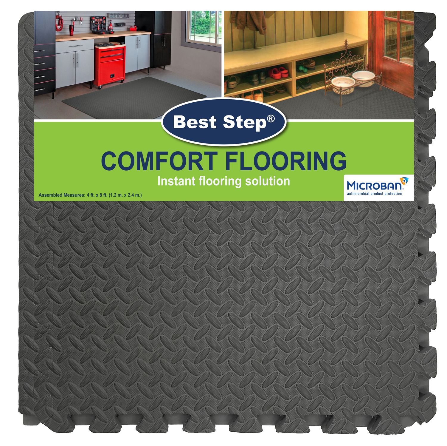 New Norsk Diamond Plate Foam Floor Mats