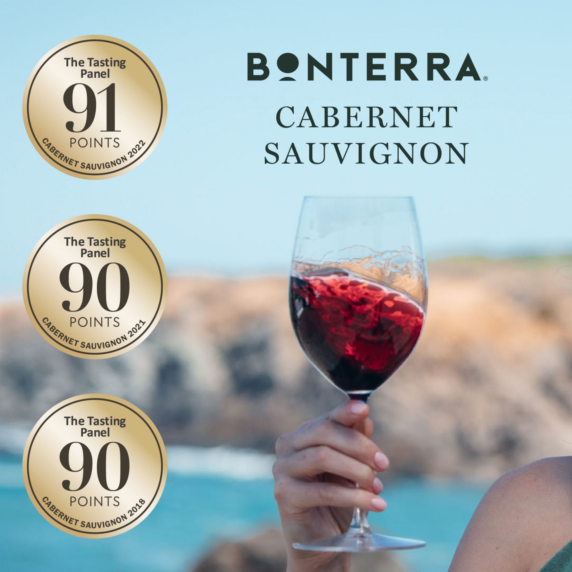 Bonterra Organic Cabernet Sauvignon Red Wine, 14.2% ABV, 750ml