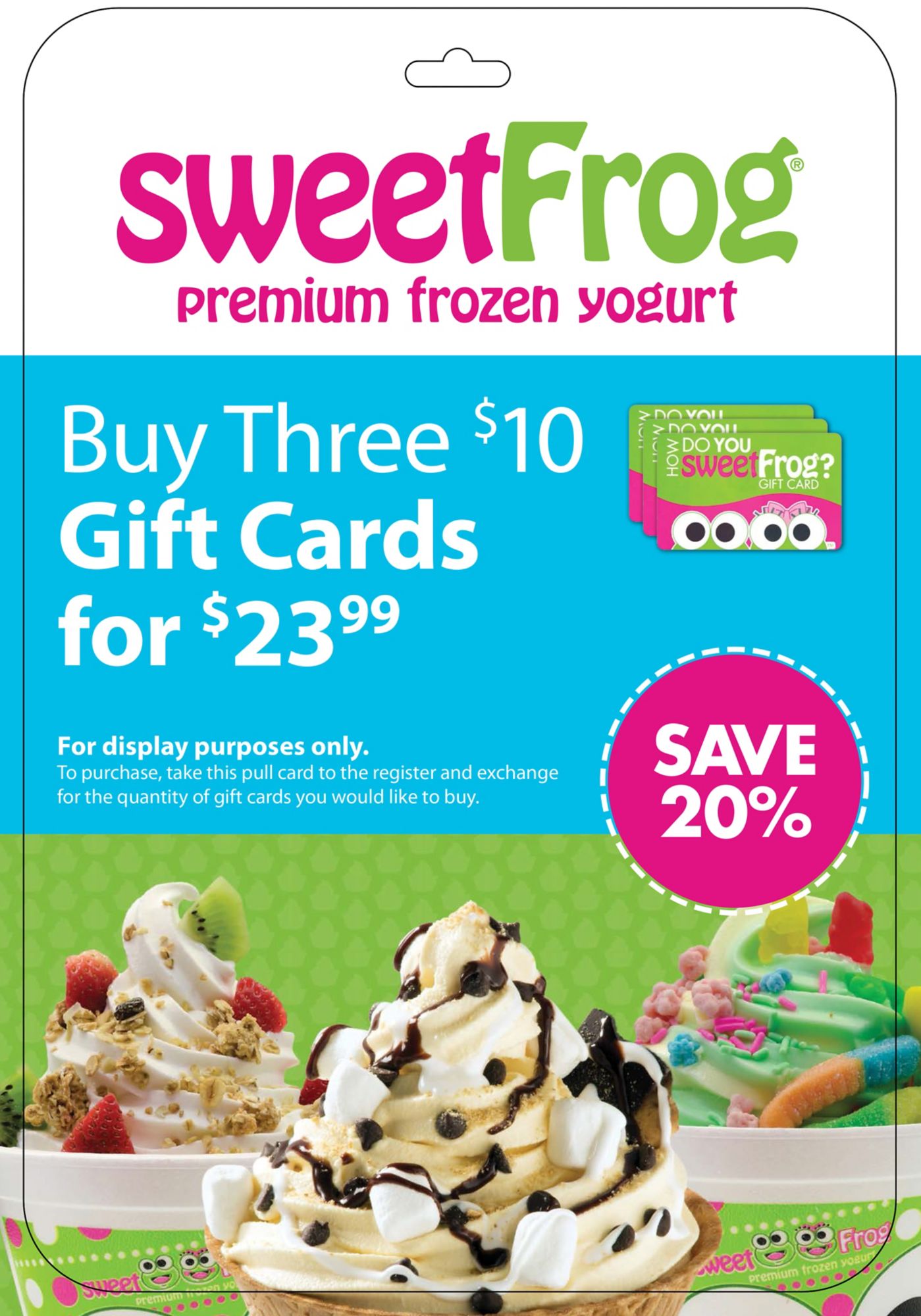 sweet frog e gift card