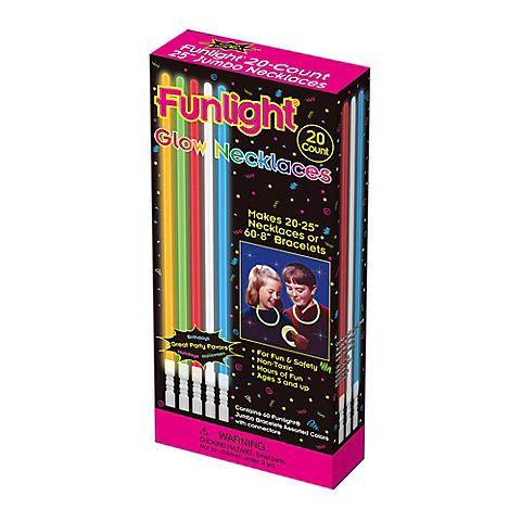 Funlight Assorted Glow Necklaces, 20 ct.