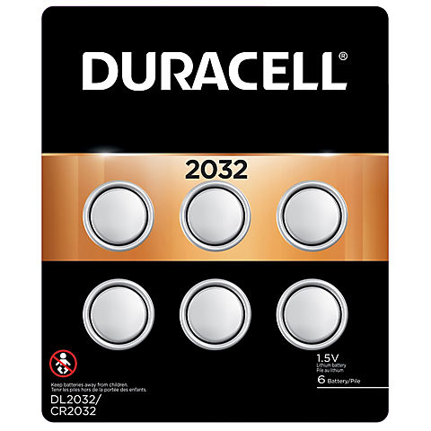 Duracell D Cell 2032 Watch Batteries, 6 ct.