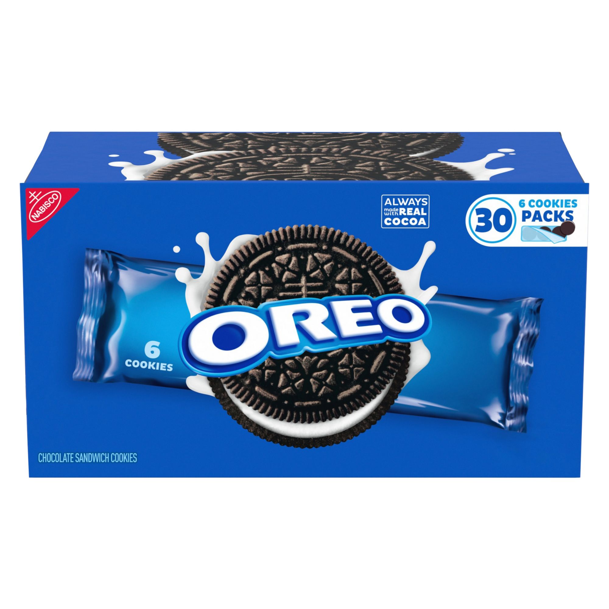 OREO Double Stuf Chocolate Sandwich Cookies, Family Size, 20 oz