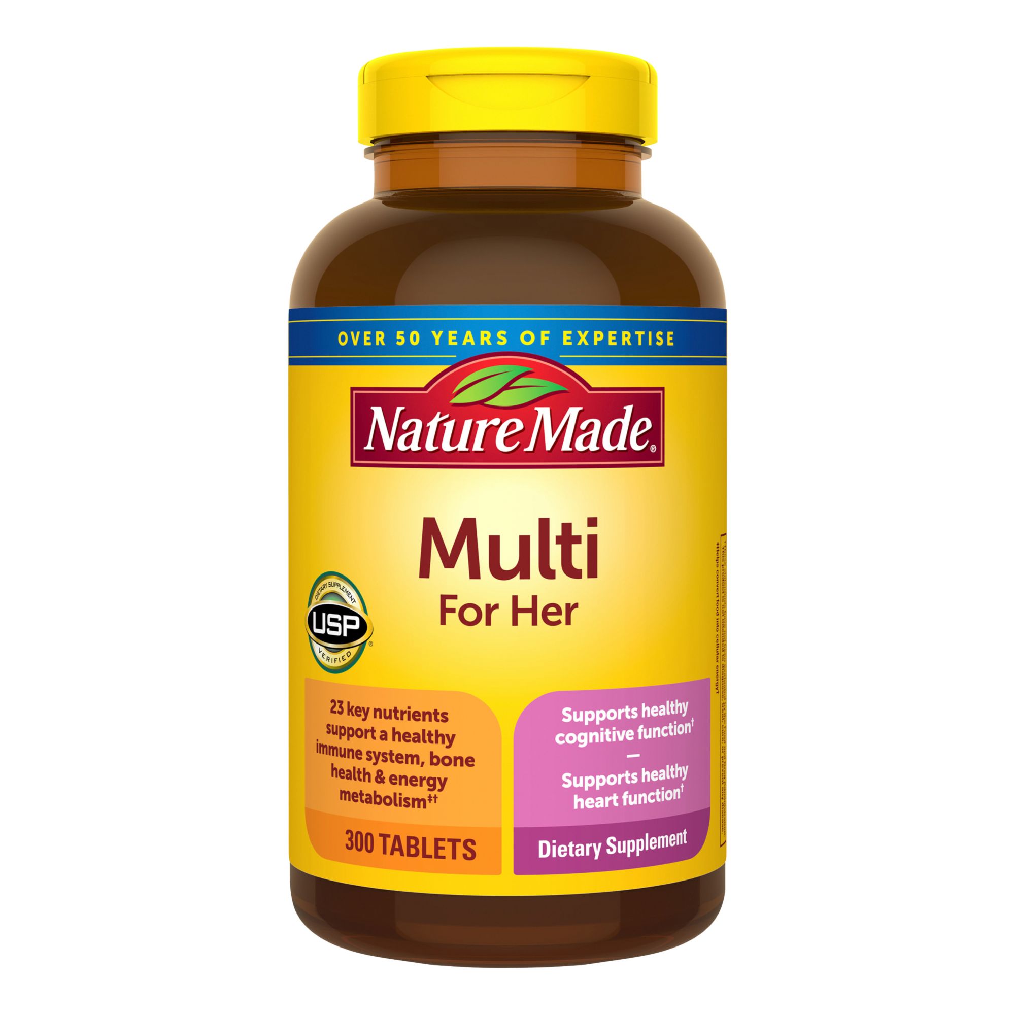 Nature Made Women's Multivitamin Tablets, 300 Count for Daily Nutritional  Support