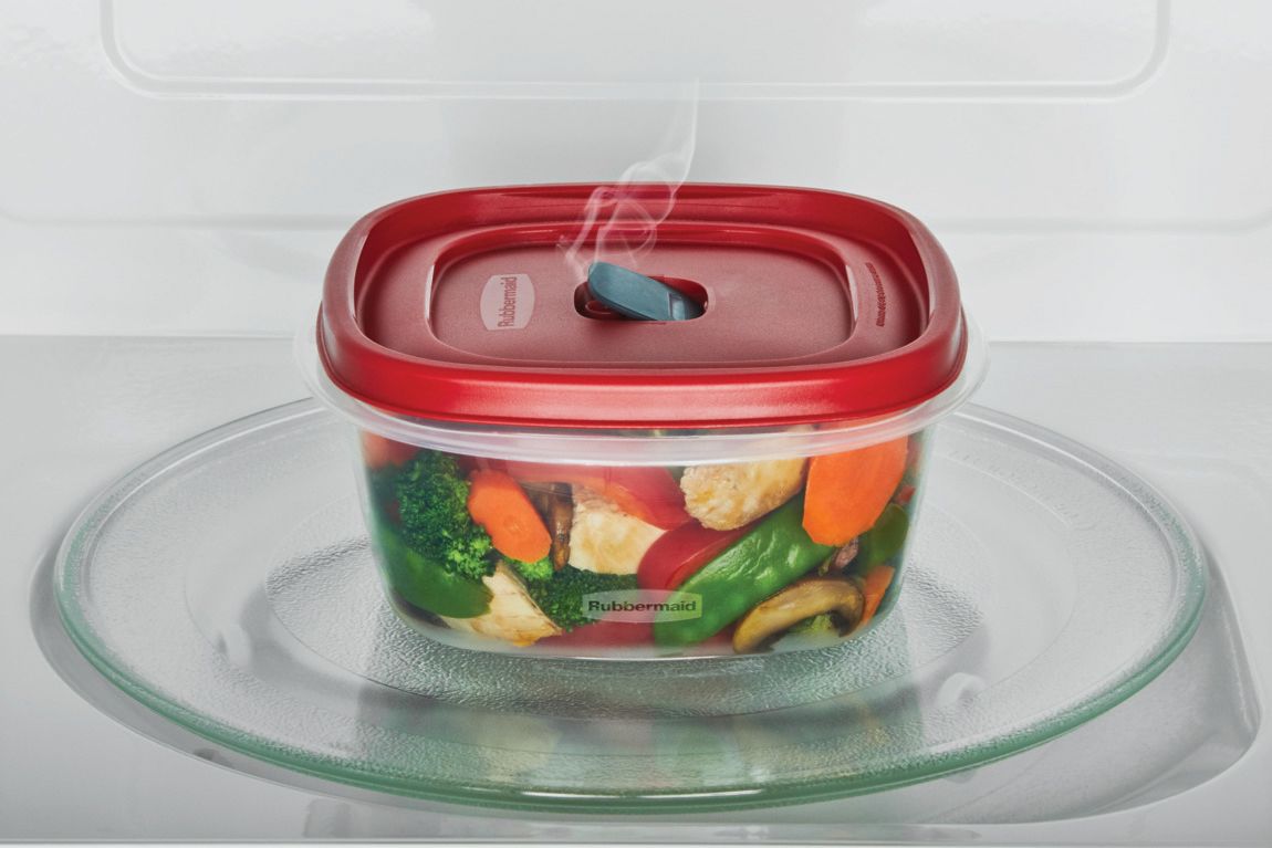 Rubbermaid 7J60 Easy Find Lid Square 2-Cup Food Storage (Pack of 6