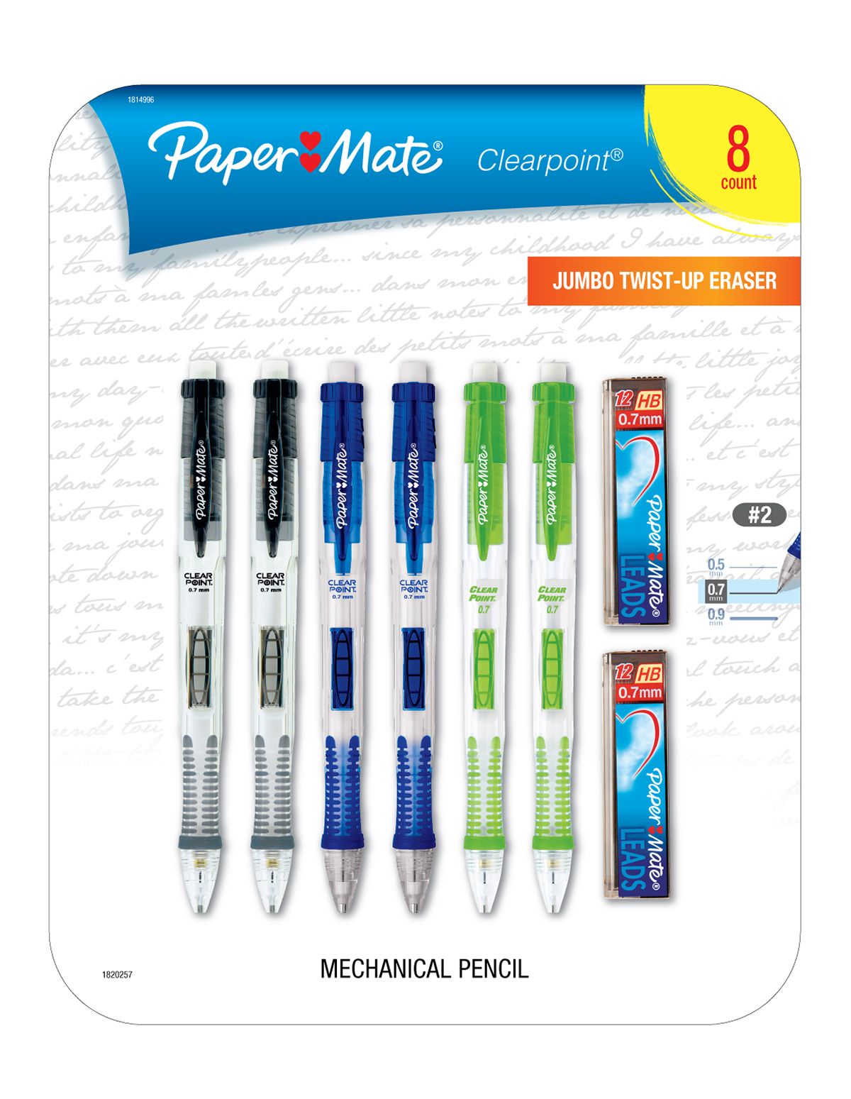 Paper Mate Clearpoint #2 Mechanical Pencils