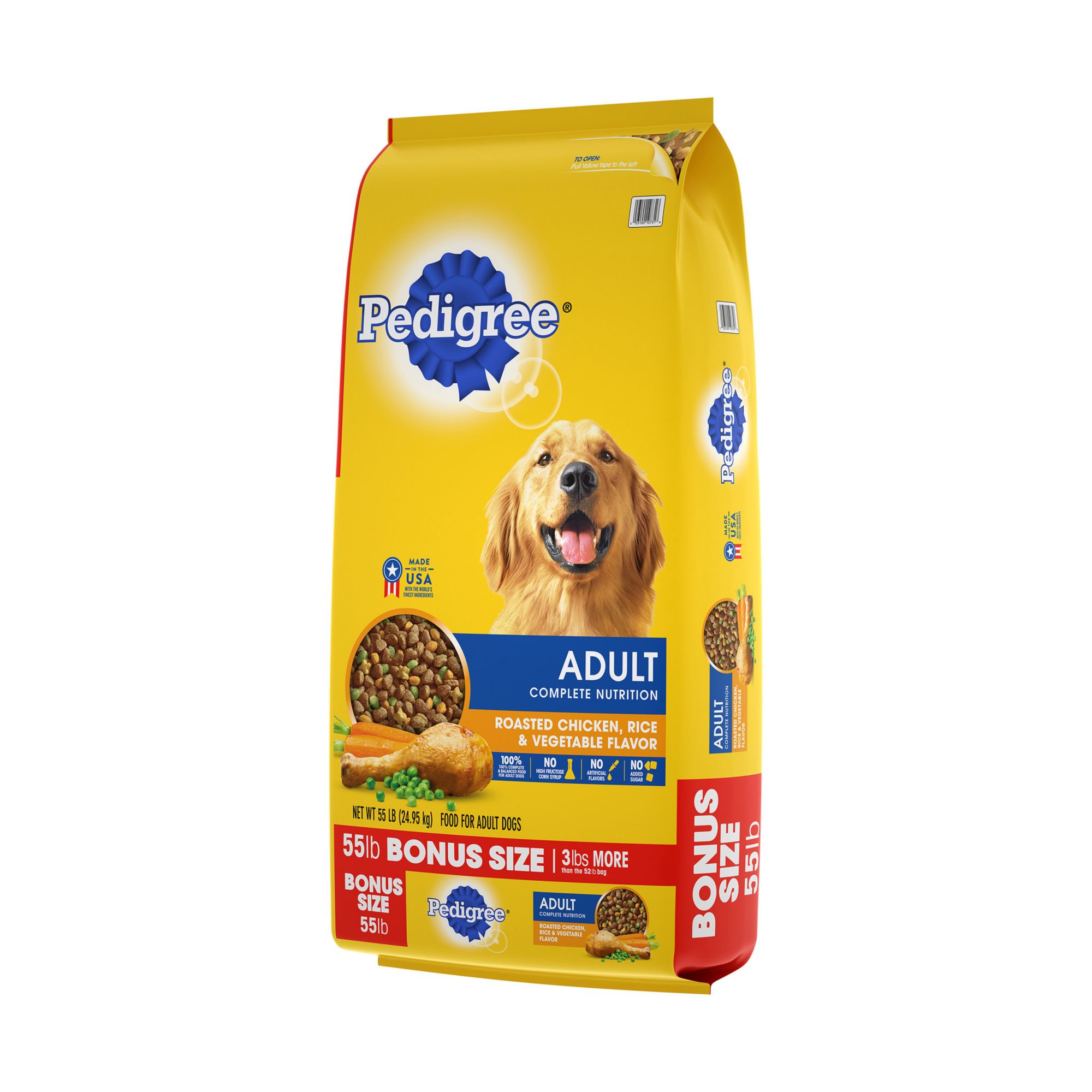 Pedigree Adult Complete Nutrition Chicken Flavor Dry Dog Food, 55 lbs.