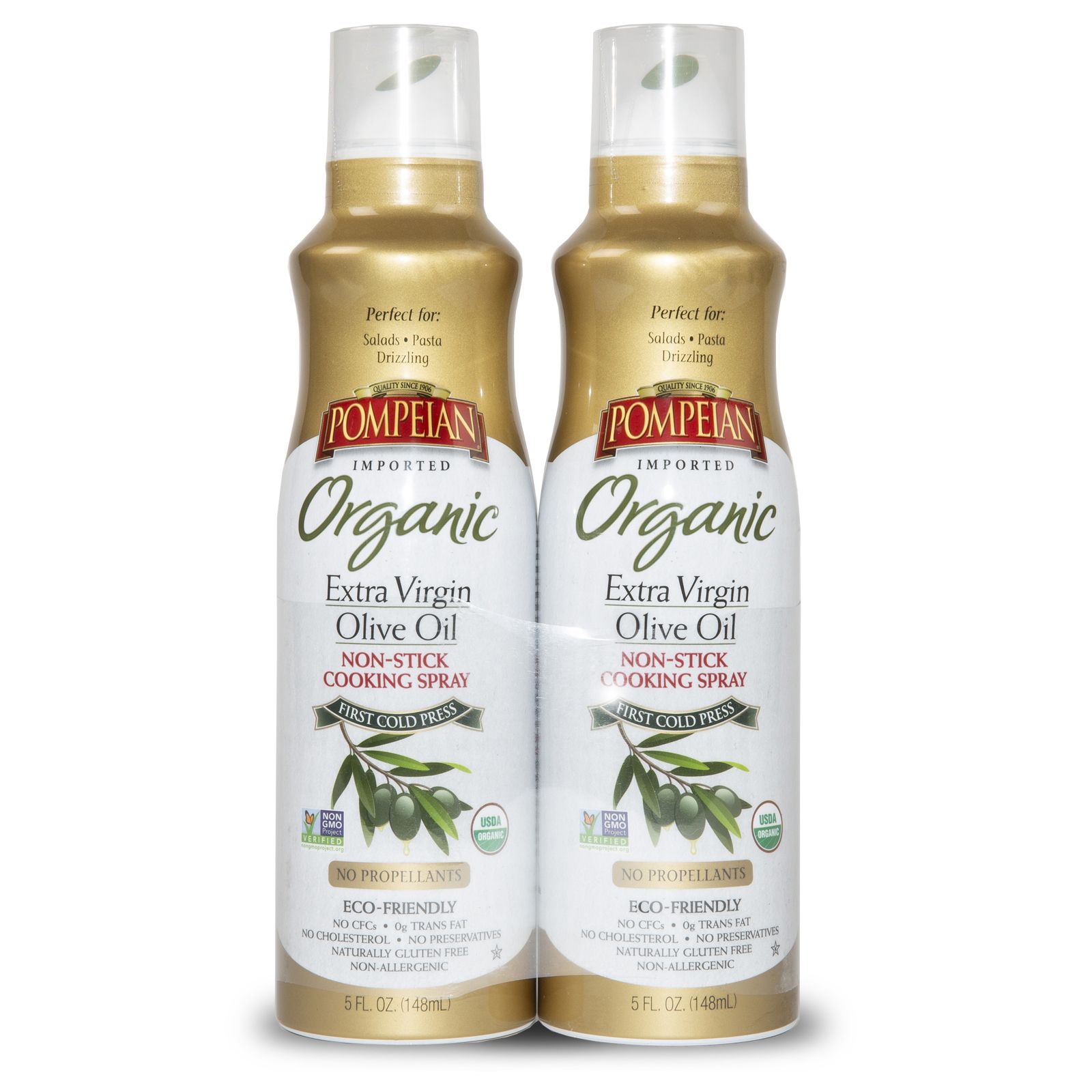 Pompeian Organic Extra Virgin Olive Oil Cooking Spray Bjs Wholesale Club