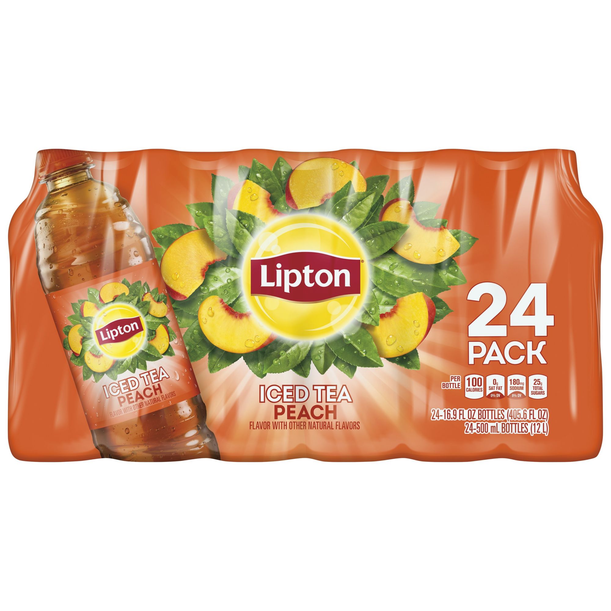 Lipton Zero Sugar Iced Tea Peach 16.9 Fl Oz 12 Count Bottle — Gong's Market