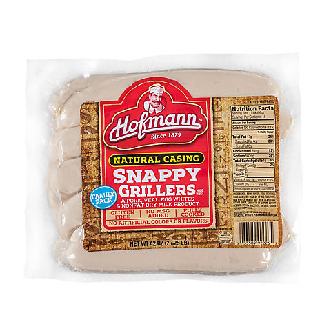 Hofmann Natural Casing Snappy Grillers, 18 ct./42 oz.