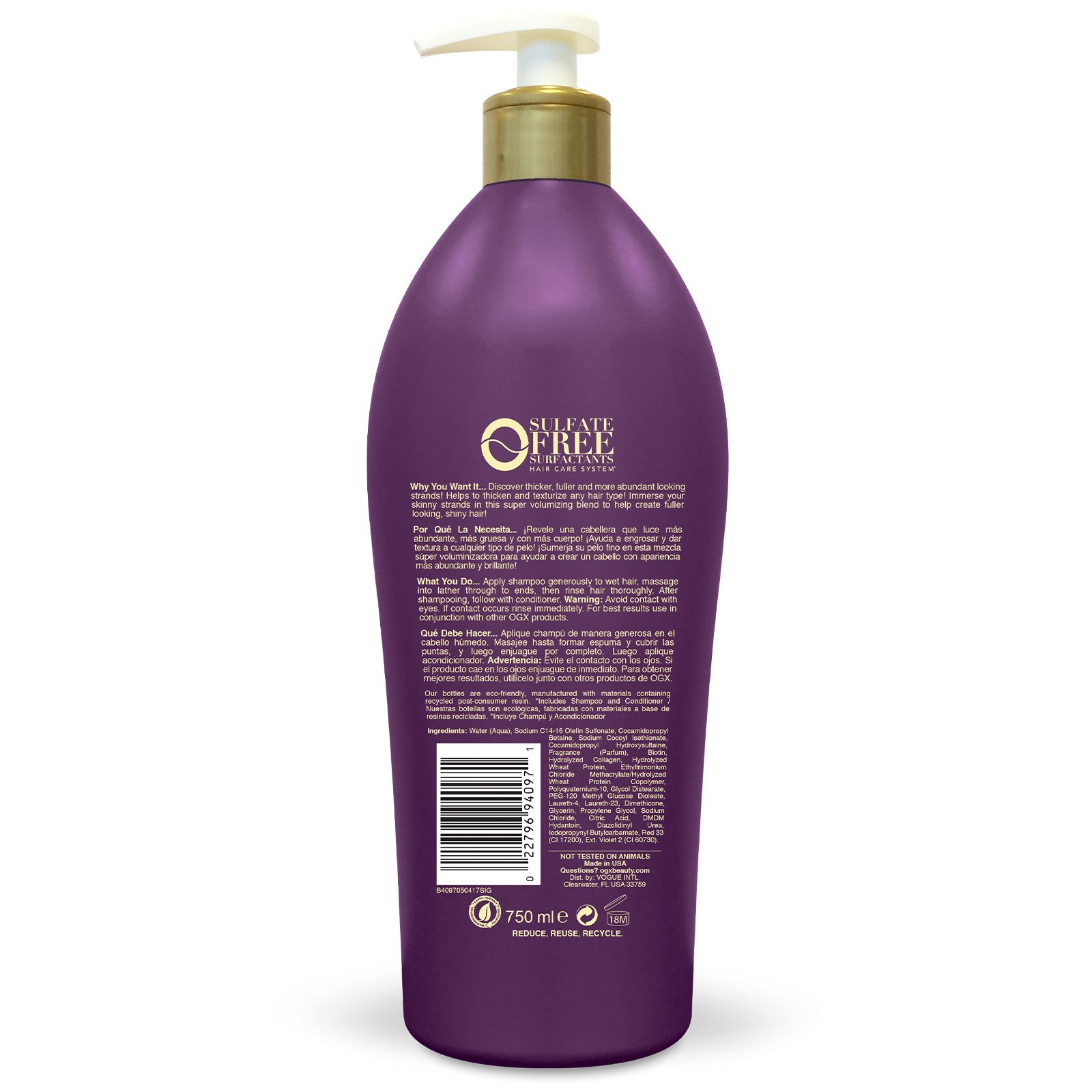 Thick full deals biotin collagen shampoo