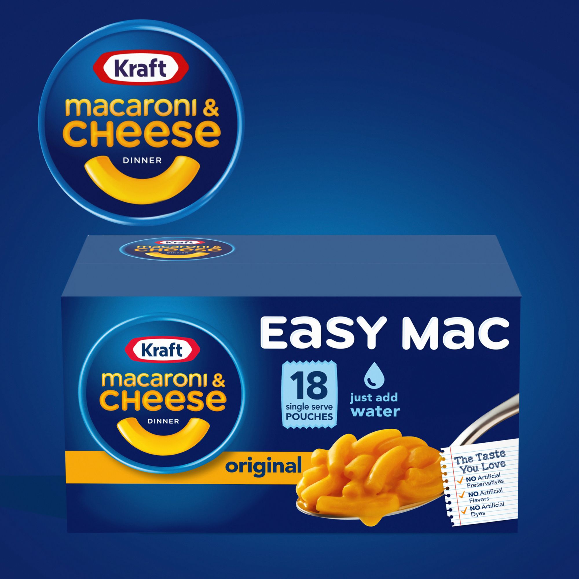 Kraft Original Macaroni and Cheese Dinner (7.25 oz., 18 pk.)